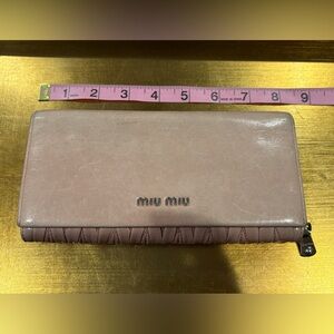 Miu Miu Blush Leather Clutch